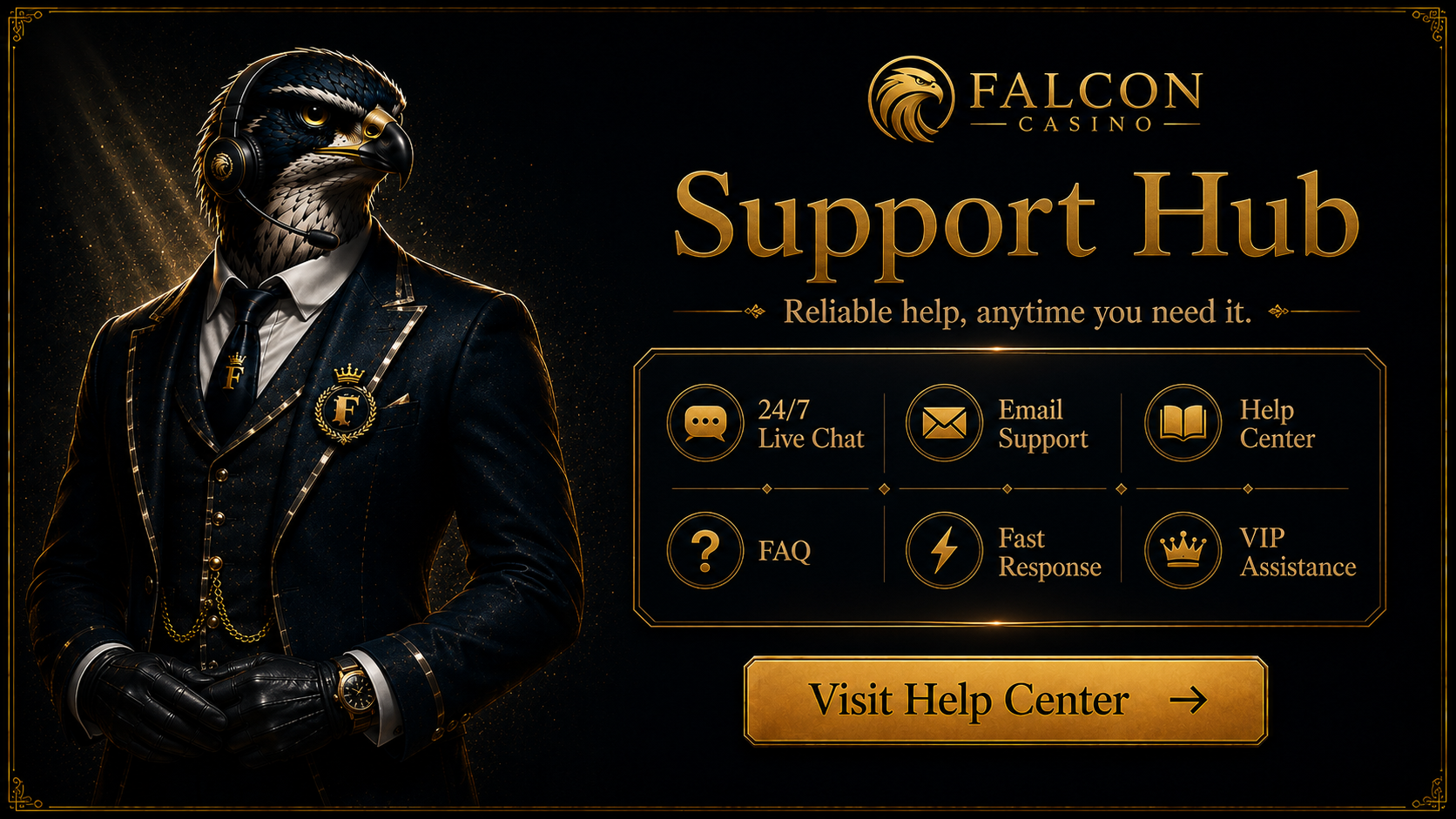 Falcon Casino Help – 24/7 Customer Support