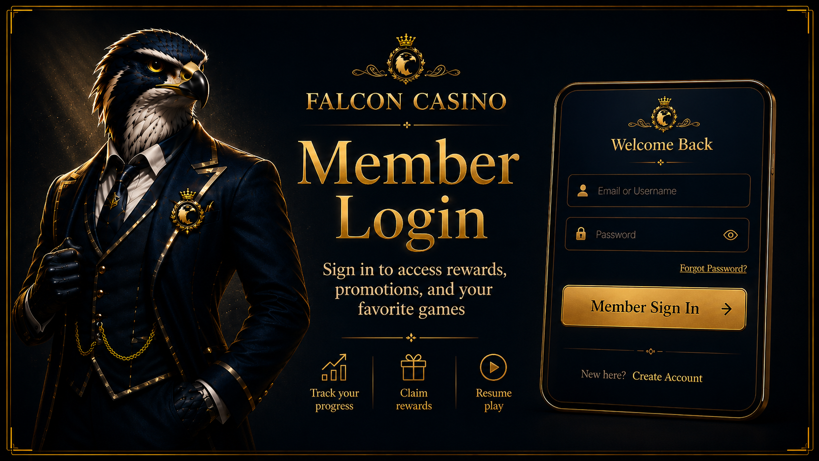 Falcon Casino Login – Sign In to Start Playing